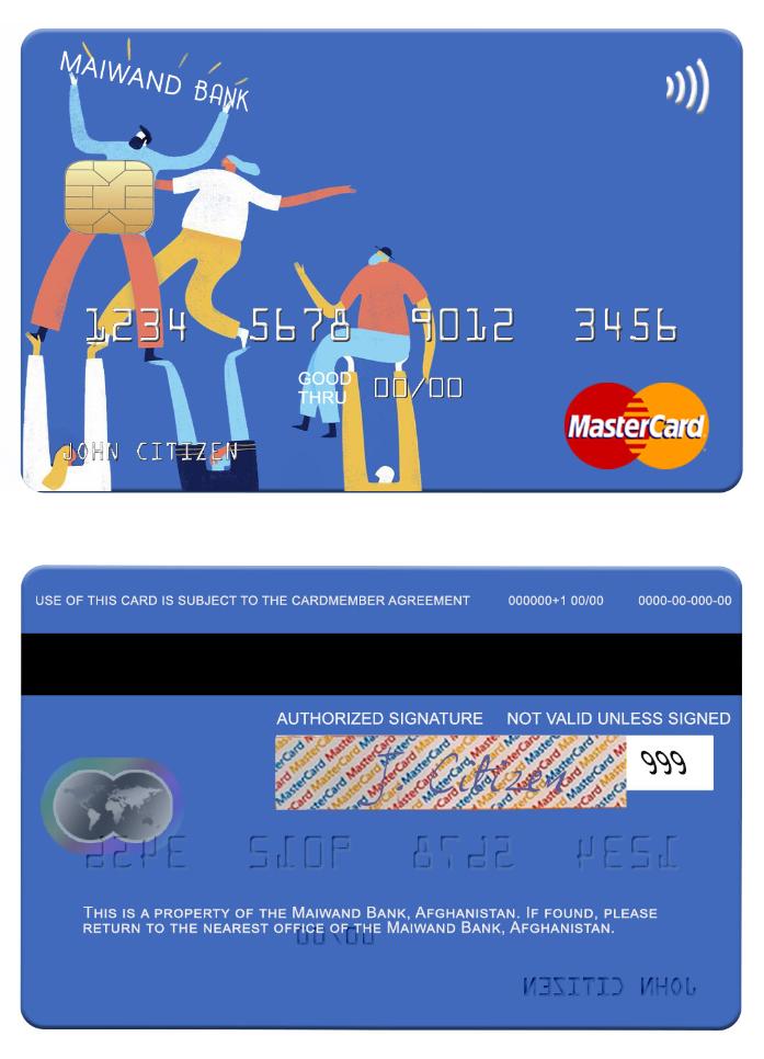 Afghanistan Maiwand Bank mastercard